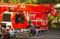 Einsatz BF Koeln Hoehenretter Koeln Stammheim Georg Beyerstr P156